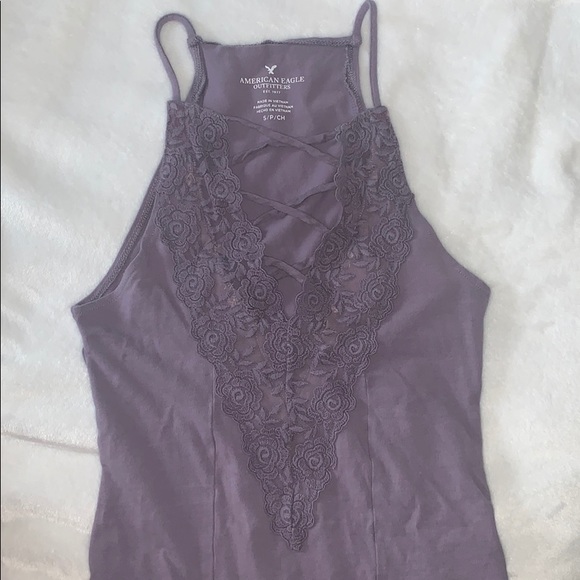 American Eagle Lace Up Bodysuit - Picture 1 of 4
